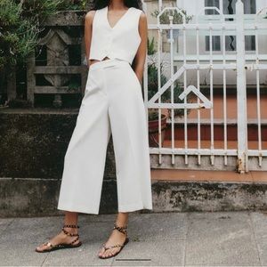 Zara set pants with vest size XL
